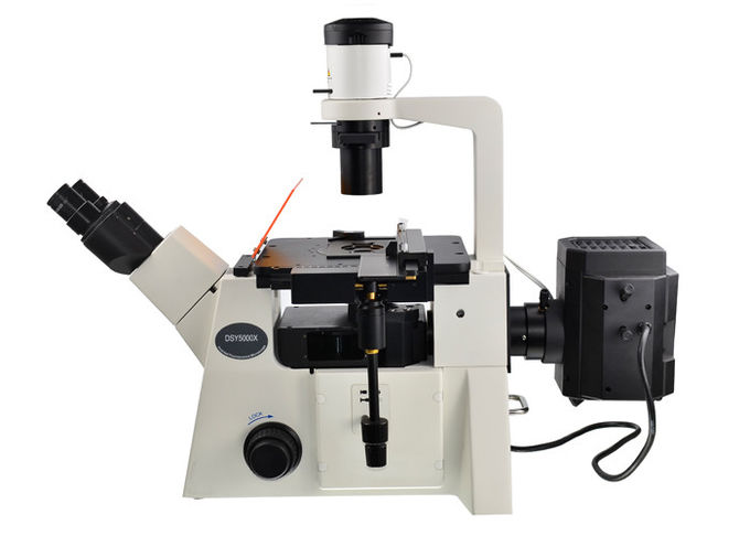 Microscopio vertical e invertido del filtro óptico invertido DSY5000X del microscopio B/G/V/UV